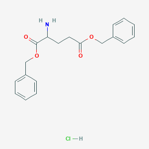 molecular formula C19H22ClNO4 B2712979 1,5-Dibenzyl 2-aminopentanedioate hydrochloride CAS No. 146844-02-2; 4561-10-8
