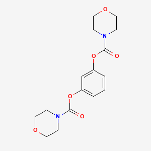 molecular formula C16H20N2O6 B2712986 [3-(Morpholine-4-carbonyloxy)phenyl] morpholine-4-carboxylate CAS No. 526190-51-2