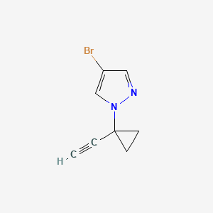 molecular formula C8H7BrN2 B2713001 4-Bromo-1-(1-ethynylcyclopropyl)pyrazole CAS No. 2503205-84-1