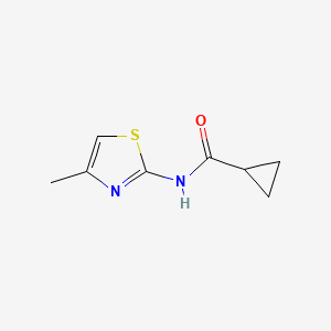 molecular formula C8H10N2OS B2713004 N-(4-methylthiazol-2-yl)cyclopropanecarboxamide CAS No. 354547-70-9
