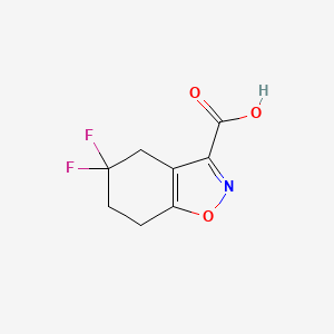 5,5-Difluoro-4,5,6,7-tetrahydro-1,2-benzoxazole-3-carboxylic acid
