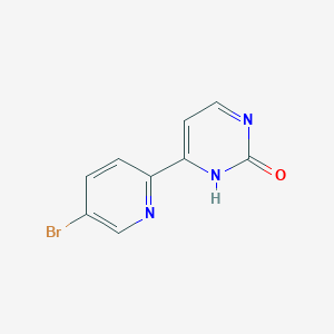 molecular formula C9H6BrN3O B2713021 6-(5-Bromopyridin-2-yl)-1H-pyrimidin-2-one CAS No. 1999708-21-2