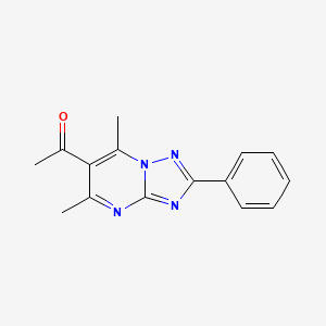 1-(5,7-Dimethyl-2-phenyl[1,2,4]triazolo[1,5-a]pyrimidin-6-yl)ethanone