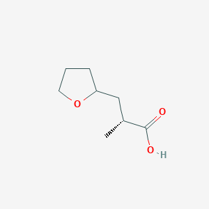 (2R)-2-Methyl-3-(oxolan-2-yl)propanoic acid