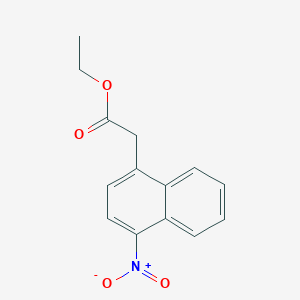 molecular formula C14H13NO4 B2713038 Ethyl 2-(4-Nitro-1-naphthyl)acetate CAS No. 450357-85-4