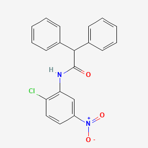 molecular formula C20H15ClN2O3 B2713064 N-(2-chloro-5-nitrophenyl)-2,2-diphenylacetamide CAS No. 461027-81-6