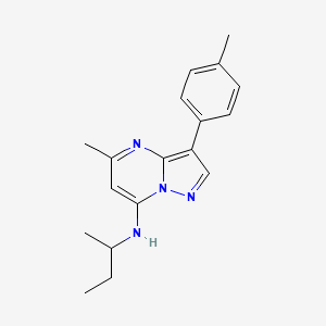 N-(butan-2-yl)-5-methyl-3-(4-methylphenyl)pyrazolo[1,5-a]pyrimidin-7-amine