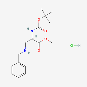 Methyl 3-(benzylamino)-2-((tert-butoxycarbonyl)amino)propanoate hydrochloride