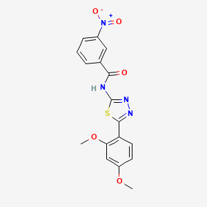 N-[5-(2,4-dimethoxyphenyl)-1,3,4-thiadiazol-2-yl]-3-nitrobenzamide