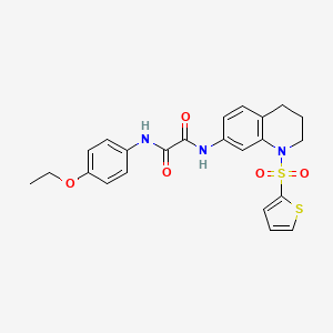 N1-(4-ethoxyphenyl)-N2-(1-(thiophen-2-ylsulfonyl)-1,2,3,4-tetrahydroquinolin-7-yl)oxalamide