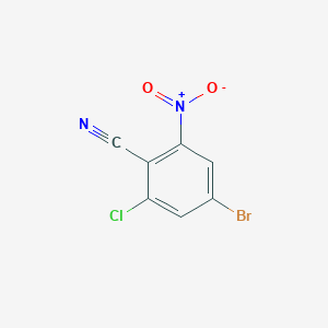 4-Bromo-2-chloro-6-nitrobenzonitrile