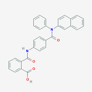 molecular formula C31H22N2O4 B271310 2-({4-[(2-Naphthylanilino)carbonyl]anilino}carbonyl)benzoic acid 