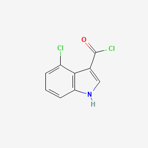 molecular formula C9H5Cl2NO B2713101 4-Chloro-1H-indole-3-carbonyl chloride CAS No. 1260828-18-9