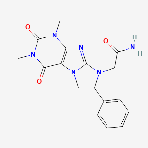 2-(2,4-Dimethyl-1,3-dioxo-7-phenylpurino[7,8-a]imidazol-6-yl)acetamide