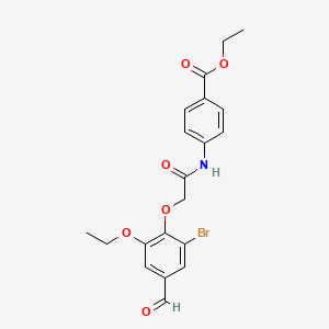 Ethyl 4-{[(2-bromo-6-ethoxy-4-formylphenoxy)acetyl]amino}benzoate