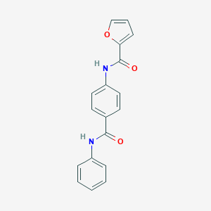 molecular formula C18H14N2O3 B271311 N-[4-(phenylcarbamoyl)phenyl]furan-2-carboxamide 