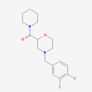 [4-[(3,4-Difluorophenyl)methyl]morpholin-2-yl]-piperidin-1-ylmethanone