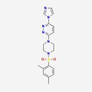 3-(4-((2,4-dimethylphenyl)sulfonyl)piperazin-1-yl)-6-(1H-imidazol-1-yl)pyridazine