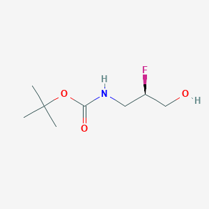 molecular formula C8H16FNO3 B2713134 (R)-叔丁基(2-氟-3-羟基丙基)氨基甲酸酯 CAS No. 344413-80-5