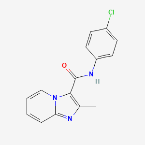 molecular formula C15H12ClN3O B2713162 N-(4-chlorophenyl)-2-methylimidazo[1,2-a]pyridine-3-carboxamide CAS No. 477852-38-3