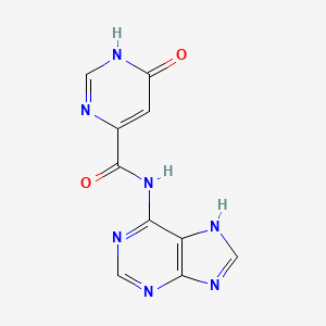 6-hydroxy-N-(9H-purin-6-yl)pyrimidine-4-carboxamide