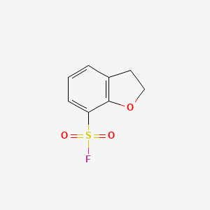molecular formula C8H7FO3S B2713176 2,3-Dihydrobenzofuran-7-sulfonyl fluoride CAS No. 2138429-92-0