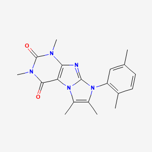 6-(2,5-Dimethylphenyl)-2,4,7,8-tetramethylpurino[7,8-a]imidazole-1,3-dione