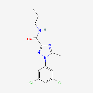 1-(3,5-dichlorophenyl)-5-methyl-N-propyl-1H-1,2,4-triazole-3-carboxamide