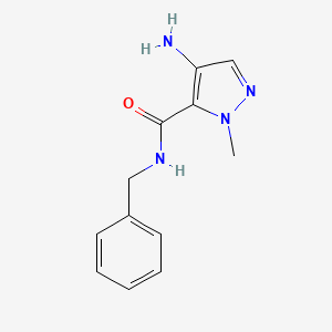 molecular formula C12H14N4O B2713189 4-amino-N-benzyl-1-methyl-1H-pyrazole-5-carboxamide CAS No. 1006452-11-4