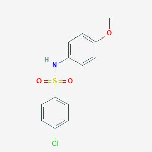 molecular formula C13H12ClNO3S B271319 4-chloro-N-(4-methoxyphenyl)benzenesulfonamide 