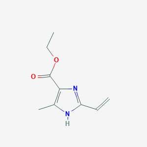 molecular formula C9H12N2O2 B2713197 乙酸乙酯-5-甲基-2-乙烯基-1H-咪唑-4-羧酸甲酯 CAS No. 99378-23-1