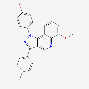 1-(4-fluorophenyl)-6-methoxy-3-(4-methylphenyl)-1H-pyrazolo[4,3-c]quinoline