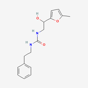 molecular formula C16H20N2O3 B2713221 1-(2-Hydroxy-2-(5-methylfuran-2-yl)ethyl)-3-phenethylurea CAS No. 1226438-56-7