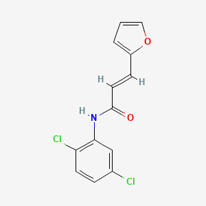 molecular formula C13H9Cl2NO2 B2713235 N-(2,5-dichlorophenyl)-3-(2-furyl)acrylamide CAS No. 424814-07-3