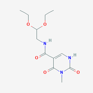 N-(2,2-diethoxyethyl)-3-methyl-2,4-dioxo-1,2,3,4-tetrahydropyrimidine-5-carboxamide