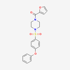 2-Furanyl-[4-(4-phenoxyphenyl)sulfonyl-1-piperazinyl]methanone