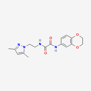 N1-(2,3-dihydrobenzo[b][1,4]dioxin-6-yl)-N2-(2-(3,5-dimethyl-1H-pyrazol-1-yl)ethyl)oxalamide