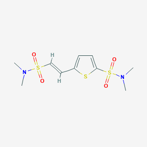 molecular formula C10H16N2O4S3 B271327 5-{2-[(dimethylamino)sulfonyl]vinyl}-N,N-dimethyl-2-thiophenesulfonamide 