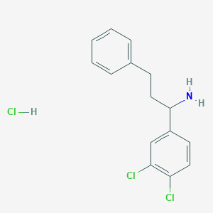 1-(3,4-Dichlorophenyl)-3-phenylpropan-1-amine hydrochloride