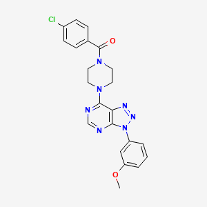 (4-chlorophenyl)(4-(3-(3-methoxyphenyl)-3H-[1,2,3]triazolo[4,5-d]pyrimidin-7-yl)piperazin-1-yl)methanone