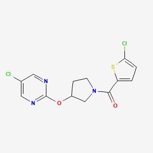 (3-((5-Chloropyrimidin-2-yl)oxy)pyrrolidin-1-yl)(5-chlorothiophen-2-yl)methanone