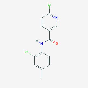 6-chloro-N-(2-chloro-4-methylphenyl)pyridine-3-carboxamide