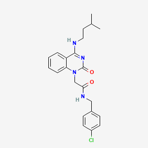 molecular formula C22H25ClN4O2 B2713326 N-{2-[3-(4-methylphenyl)-1,2,4-oxadiazol-5-yl]-3-thienyl}thiophene-3-carboxamide CAS No. 1226442-99-4