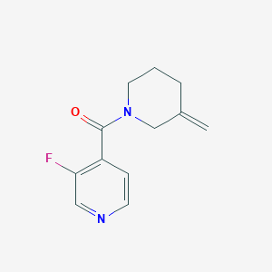 molecular formula C12H13FN2O B2713336 3-Fluoro-4-(3-methylidenepiperidine-1-carbonyl)pyridine CAS No. 2013374-69-9