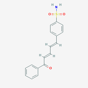 molecular formula C17H15NO3S B271334 4-(5-Oxo-5-phenyl-1,3-pentadienyl)benzenesulfonamide 