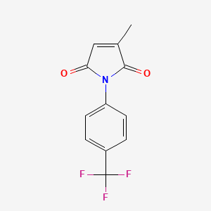 molecular formula C12H8F3NO2 B2713344 3-Methyl-1-[4-(trifluoromethyl)phenyl]-1H-pyrrole-2,5-dione CAS No. 67094-29-5