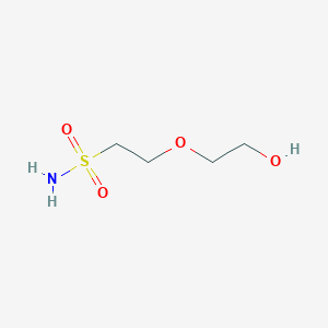 molecular formula C4H11NO4S B2713346 2-(2-Hydroxyethoxy)ethanesulfonamide CAS No. 2416236-74-1