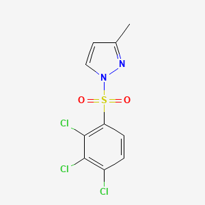 molecular formula C10H7Cl3N2O2S B2713347 3-Methyl-1-(2,3,4-trichlorophenyl)sulfonylpyrazole CAS No. 944782-21-2
