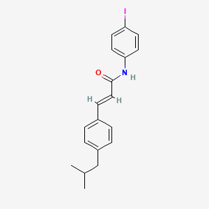 molecular formula C19H20INO B2713367 N-(4-iodophenyl)-3-(4-isobutylphenyl)acrylamide CAS No. 329778-61-2