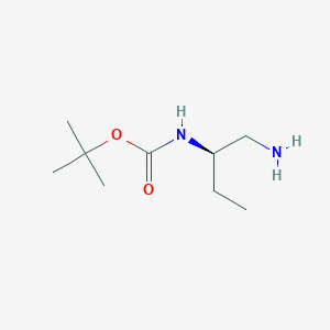 molecular formula C9H20N2O2 B2713376 N-Boc-[(1R)-1-(aminomethyl)propyl]amine CAS No. 956125-05-6